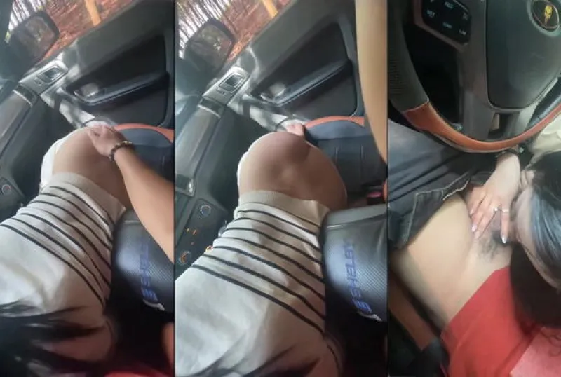 Du bh ừ xe ở vườn cao su cho em bú mút thoả mãn cơn nứng