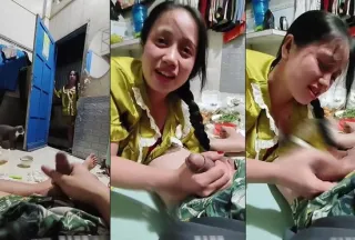 Quay tay quên đóng cửa và em hàng xóm thấy và cái kết